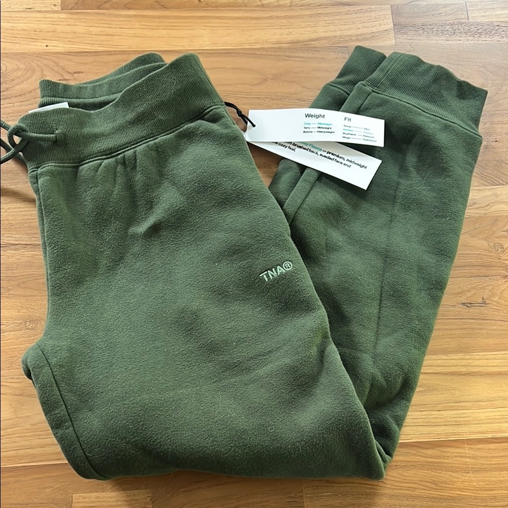 TNA Sweatfleece Cozy Fleece Perfect Fit Pants XS NWT